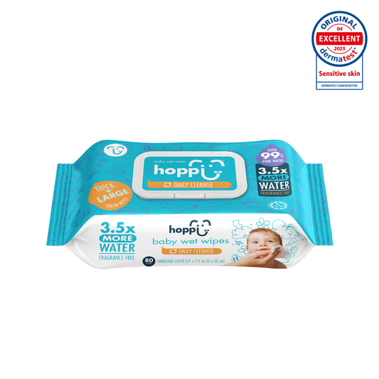 Hoppi Baby Wet Wipes (80 Wipes)