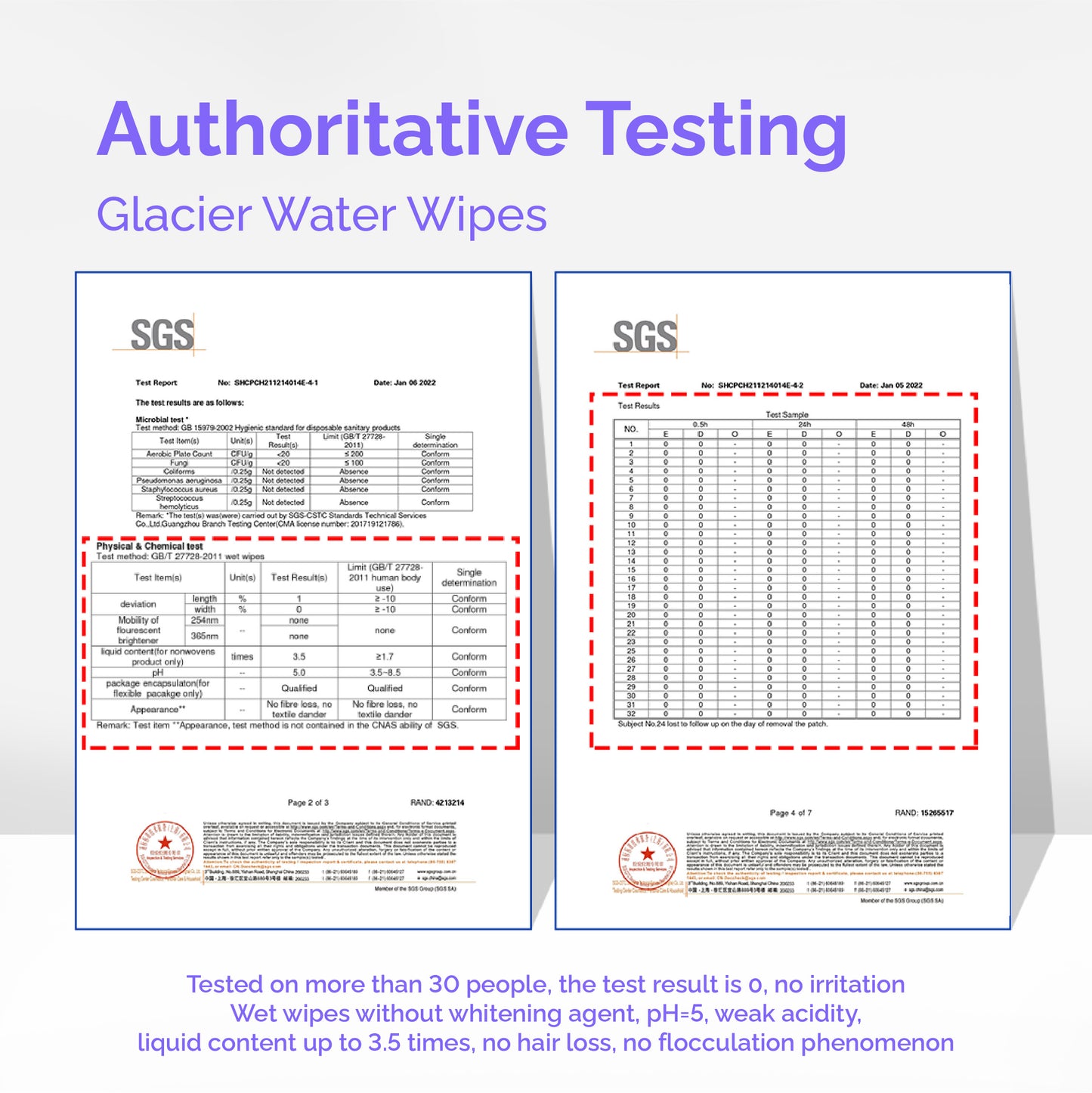 Hoppi Glacier Luxury Water Wipes (20 Wipes x 5 packs) Water from French Alps