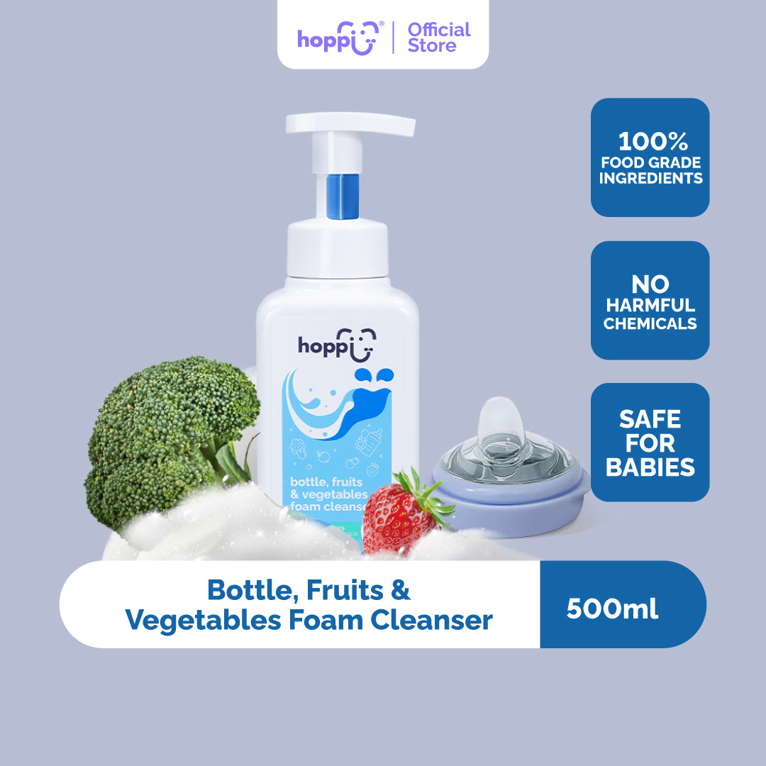 Hoppi Bottle, Fruits & Vegetables Foam Cleanser (500ml)