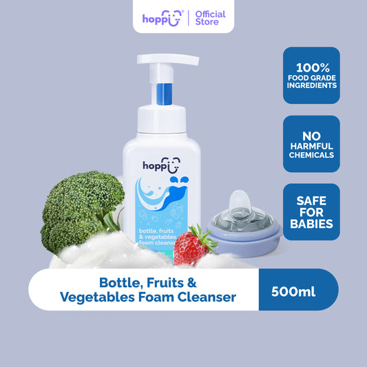 Hoppi Bottle, Fruits & Vegetables Foam Cleanser (500ml)