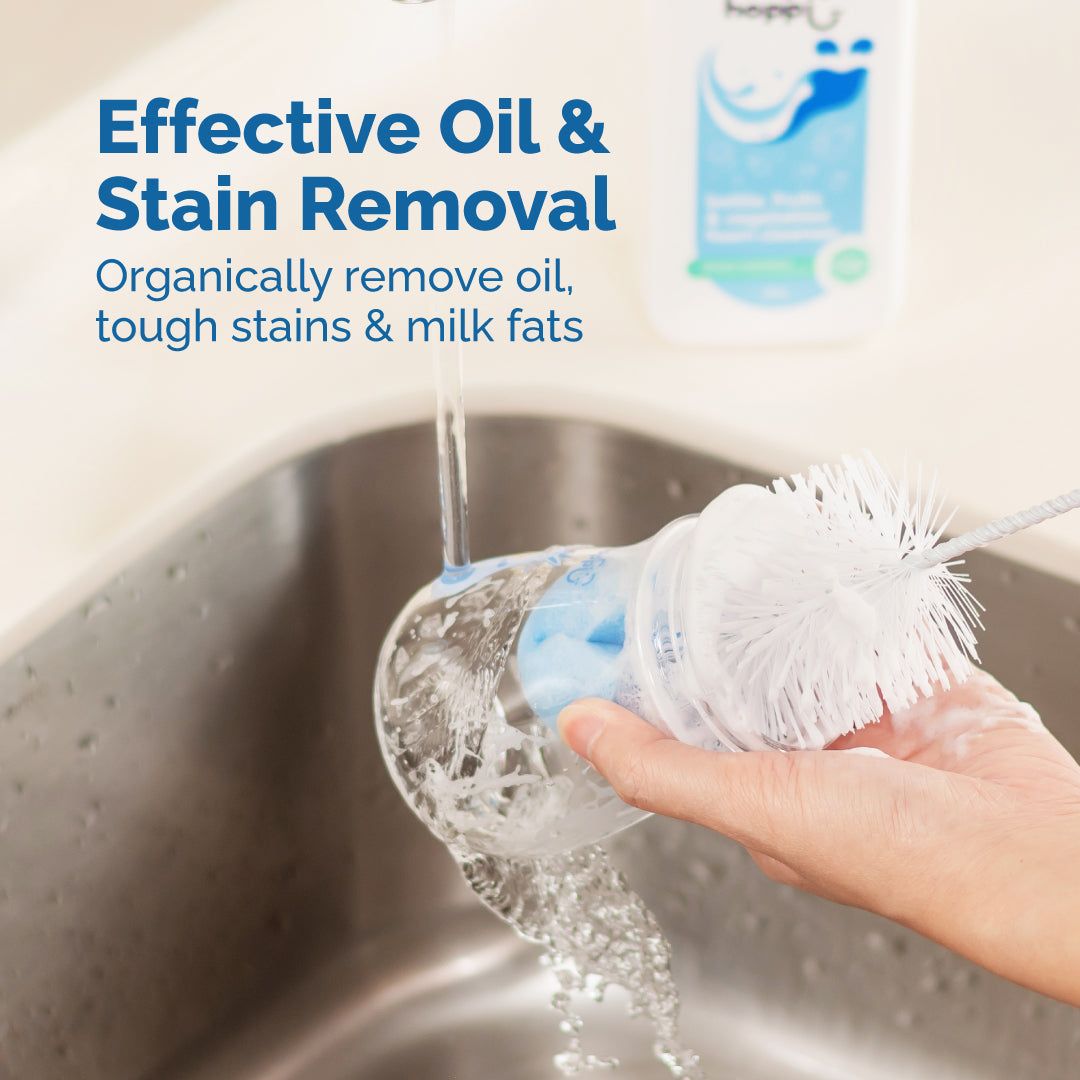 Hoppi Bottle, Fruits & Vegetables Foam Cleanser (500ml)