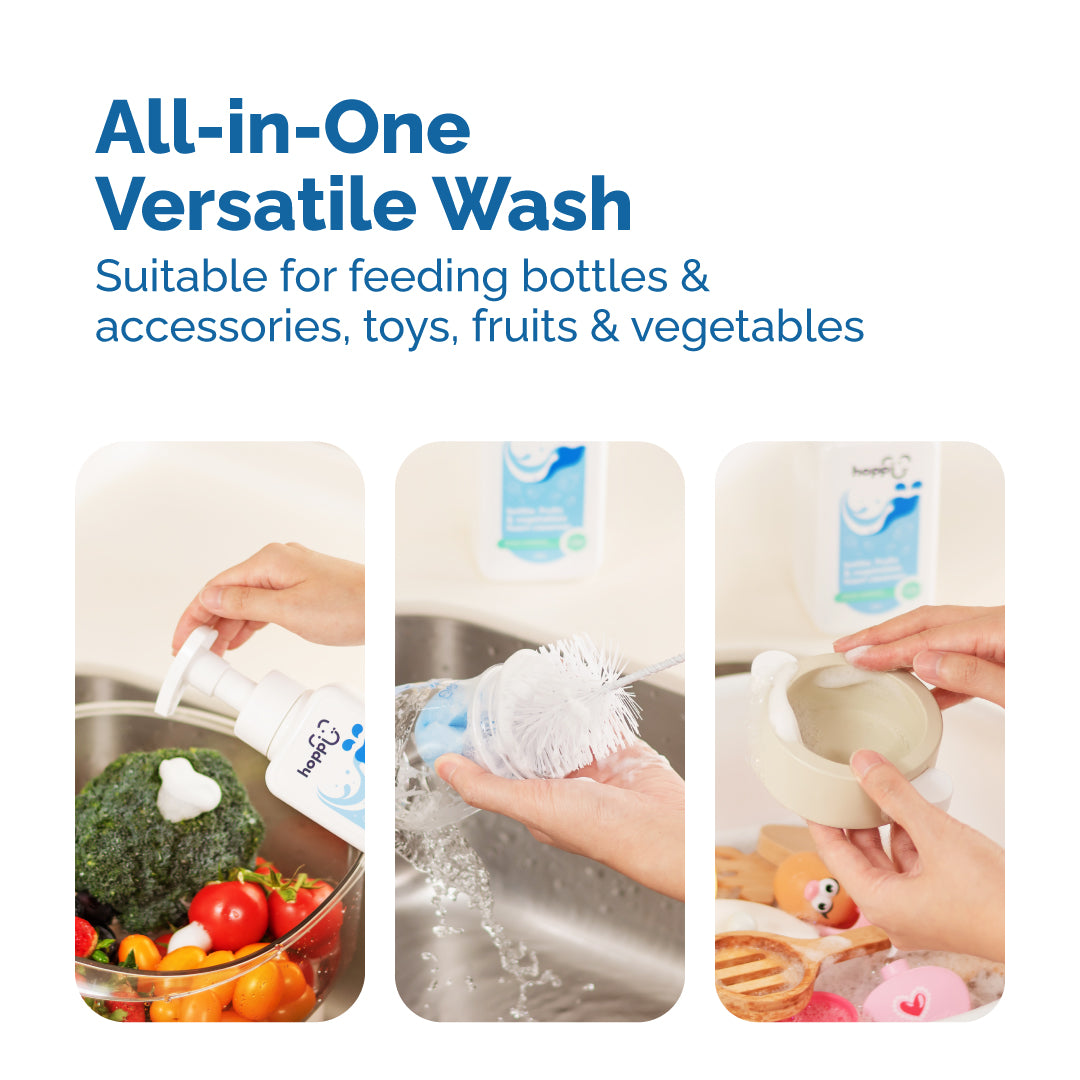 Hoppi Bottle, Fruits & Vegetables Foam Cleanser (500ml)