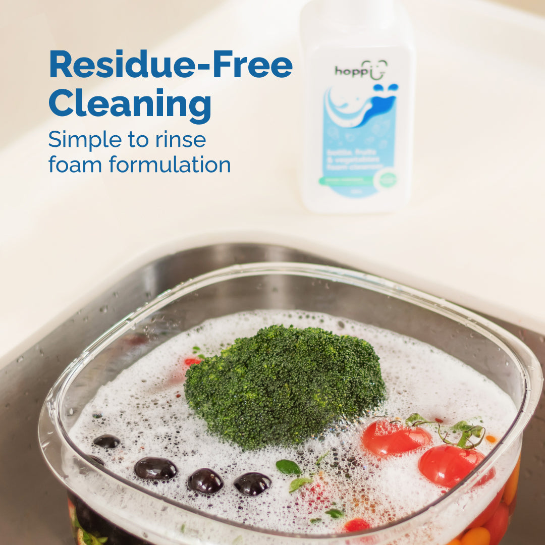Hoppi Bottle, Fruits & Vegetables Foam Cleanser (500ml)