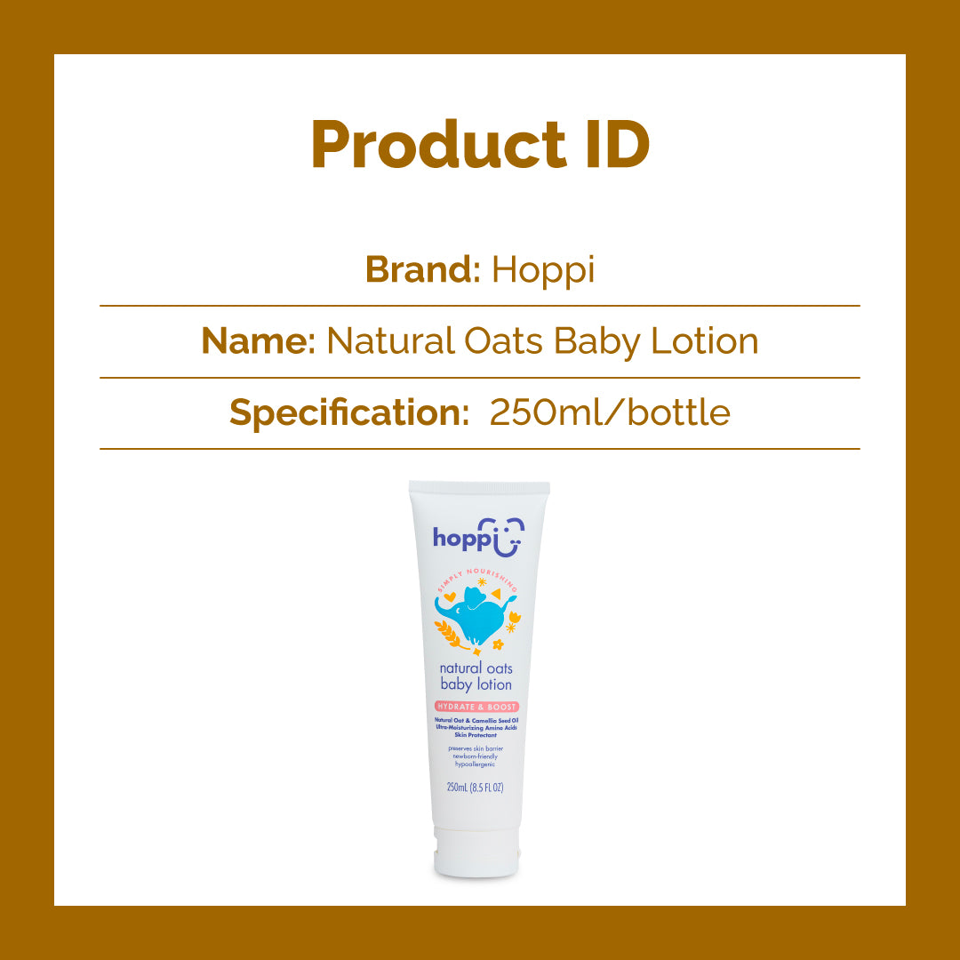 Hoppi Natural Oats Baby Lotion (250ml)