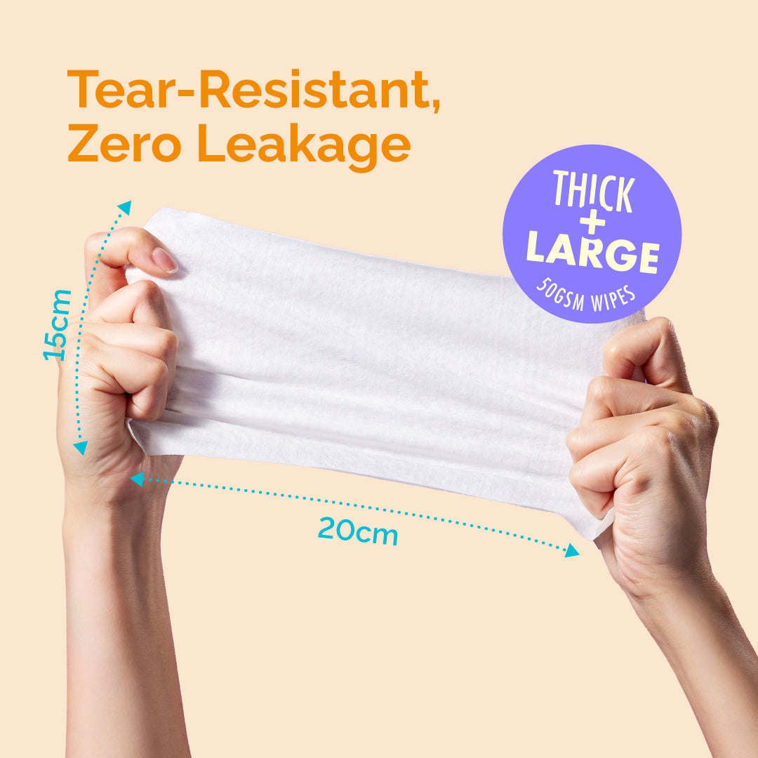 Hoppi Antibacterial Wipes (20 Wipes x 5 Packs)