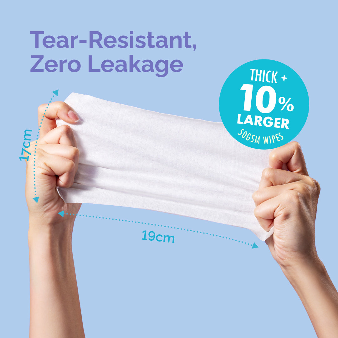 Hoppi Premium Wipes Dermatologically Tested (80 Wipes x 3 Packs)