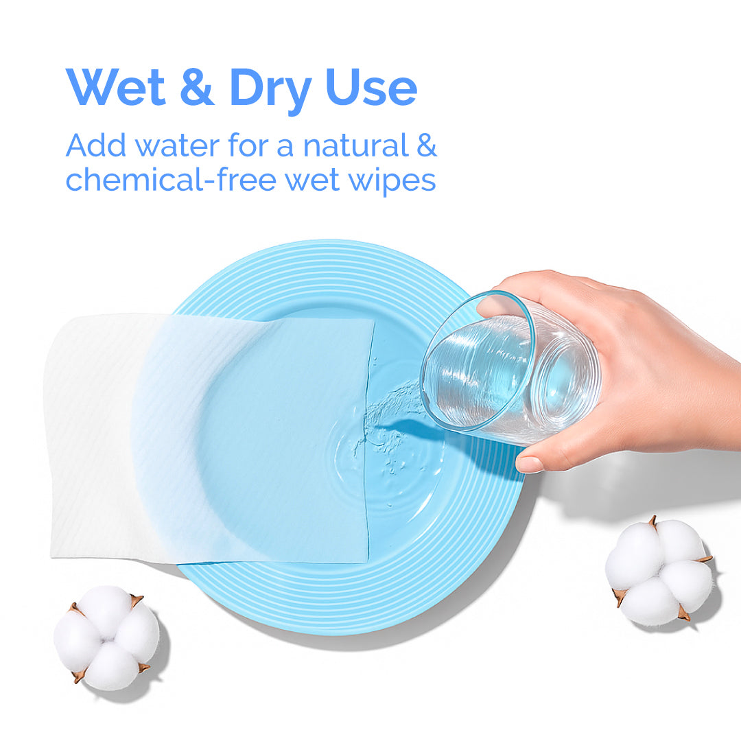 Hoppi Premium Cleaning Dry Wipes - 60 Sheets (1 pack)