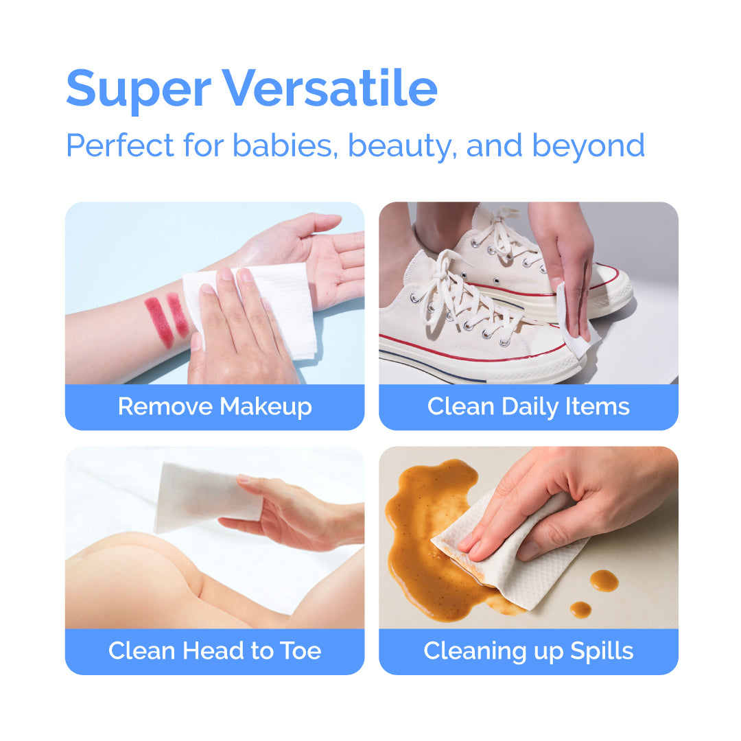 Hoppi Premium Cleaning Dry Wipes - 60 Sheets (1 pack)